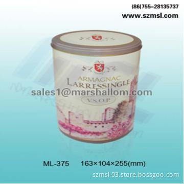 Oval tin box, tin can, tin container
